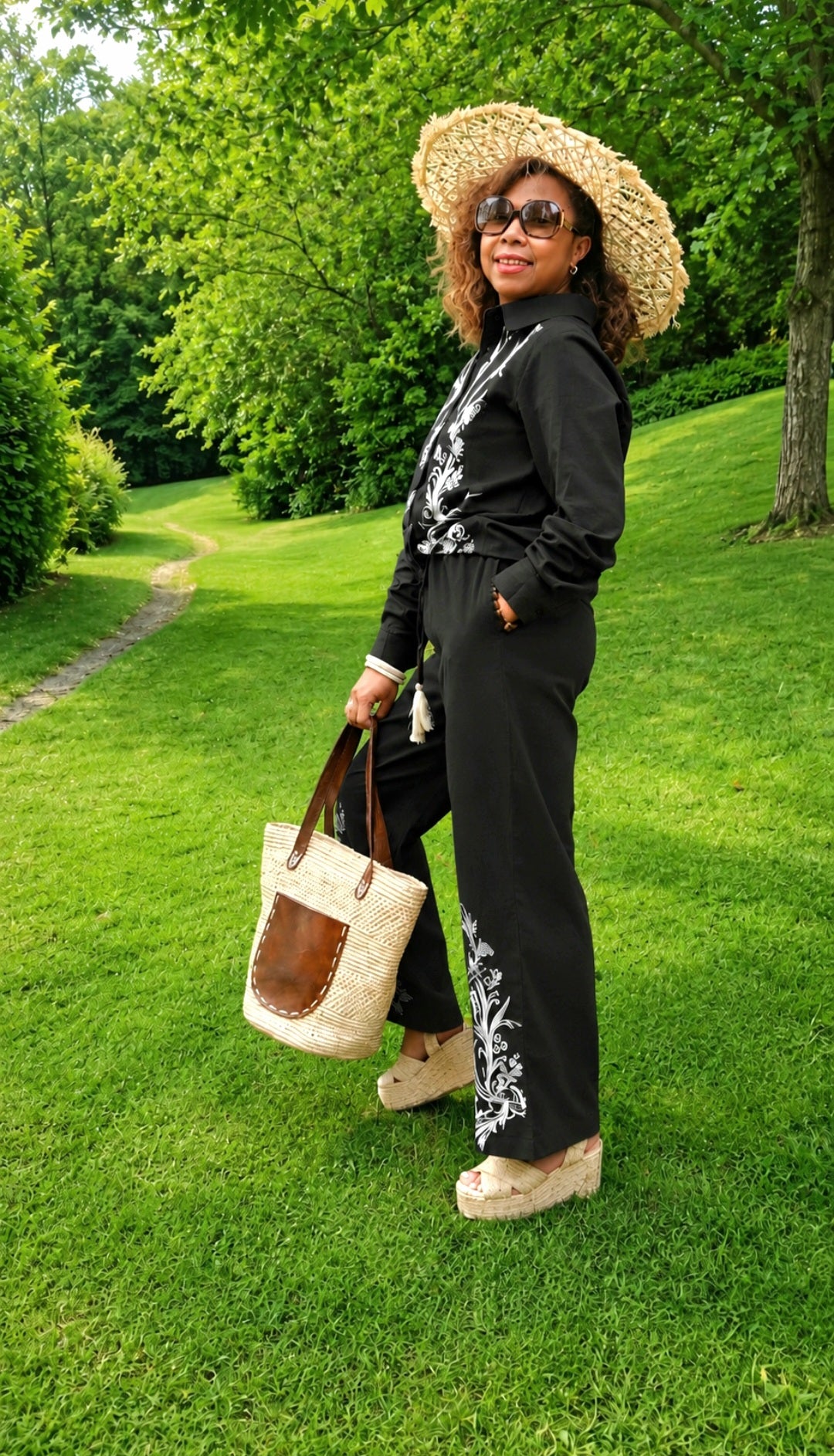 Ensemble blouse et pantalon Miraya