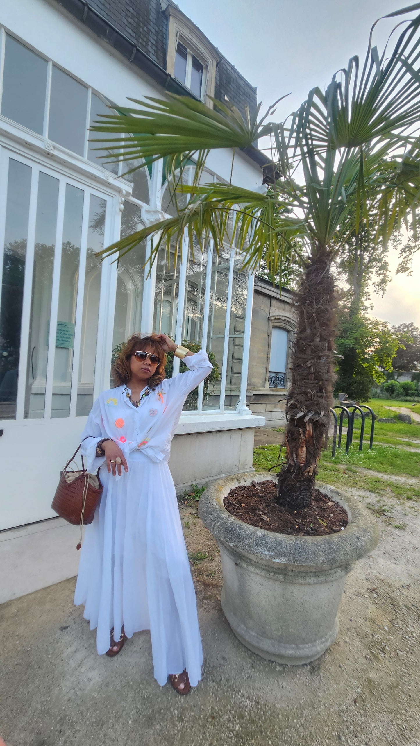 Blouse blanche broderie Lety
