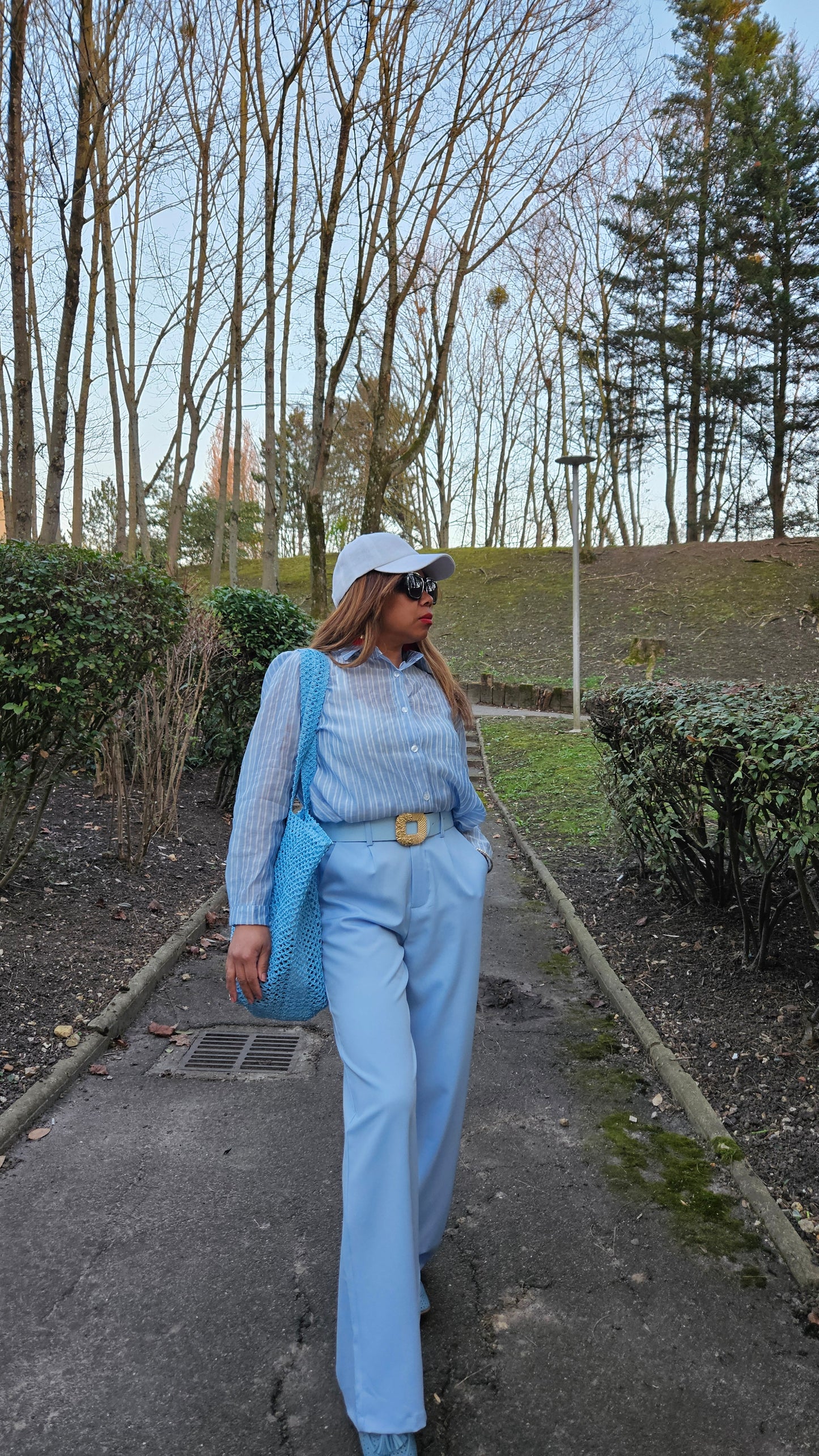 Pantalon bleu ciel Mary