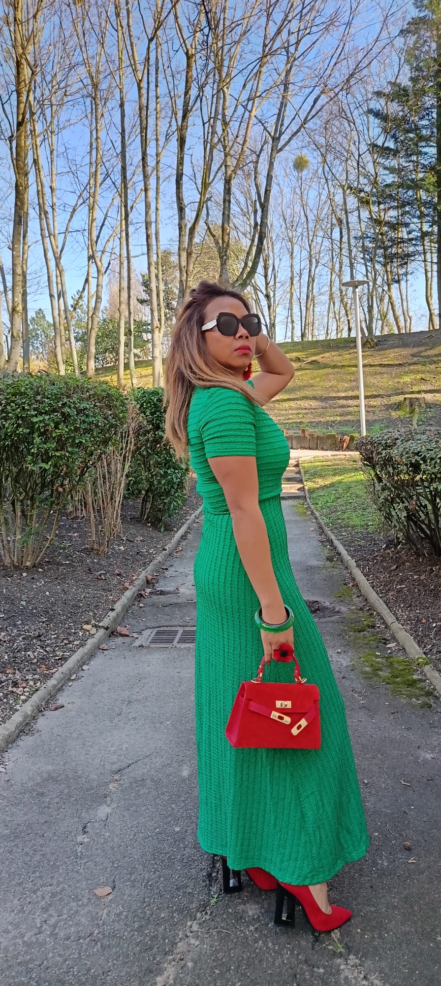 Robe verte Emilie