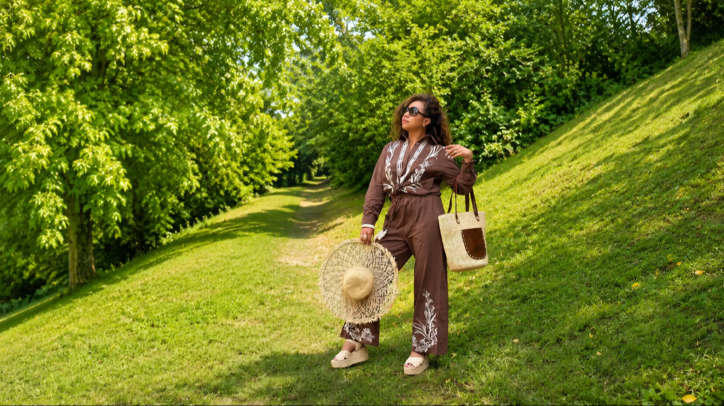 Ensemble blouse et pantalon Miraya