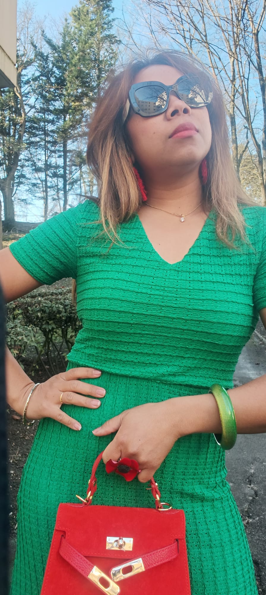 Robe verte Emilie