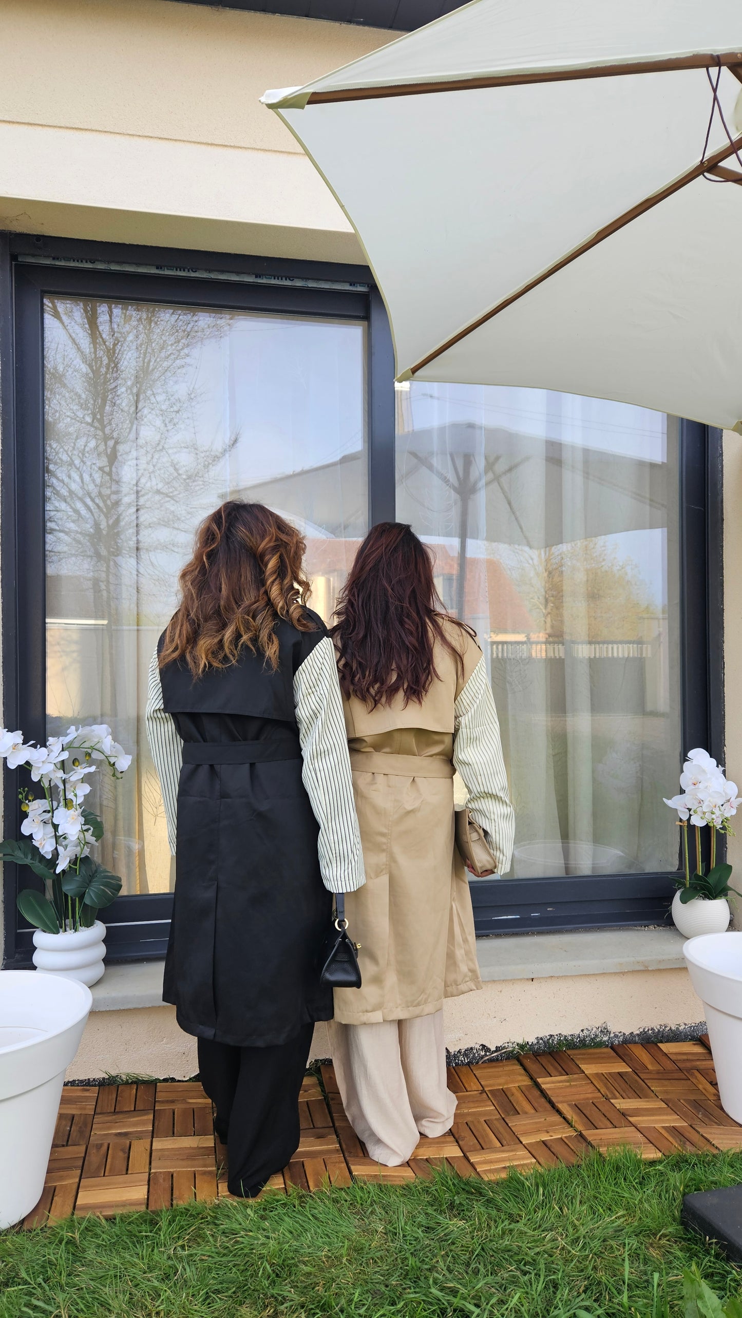 Trench beige ou noir Sandy