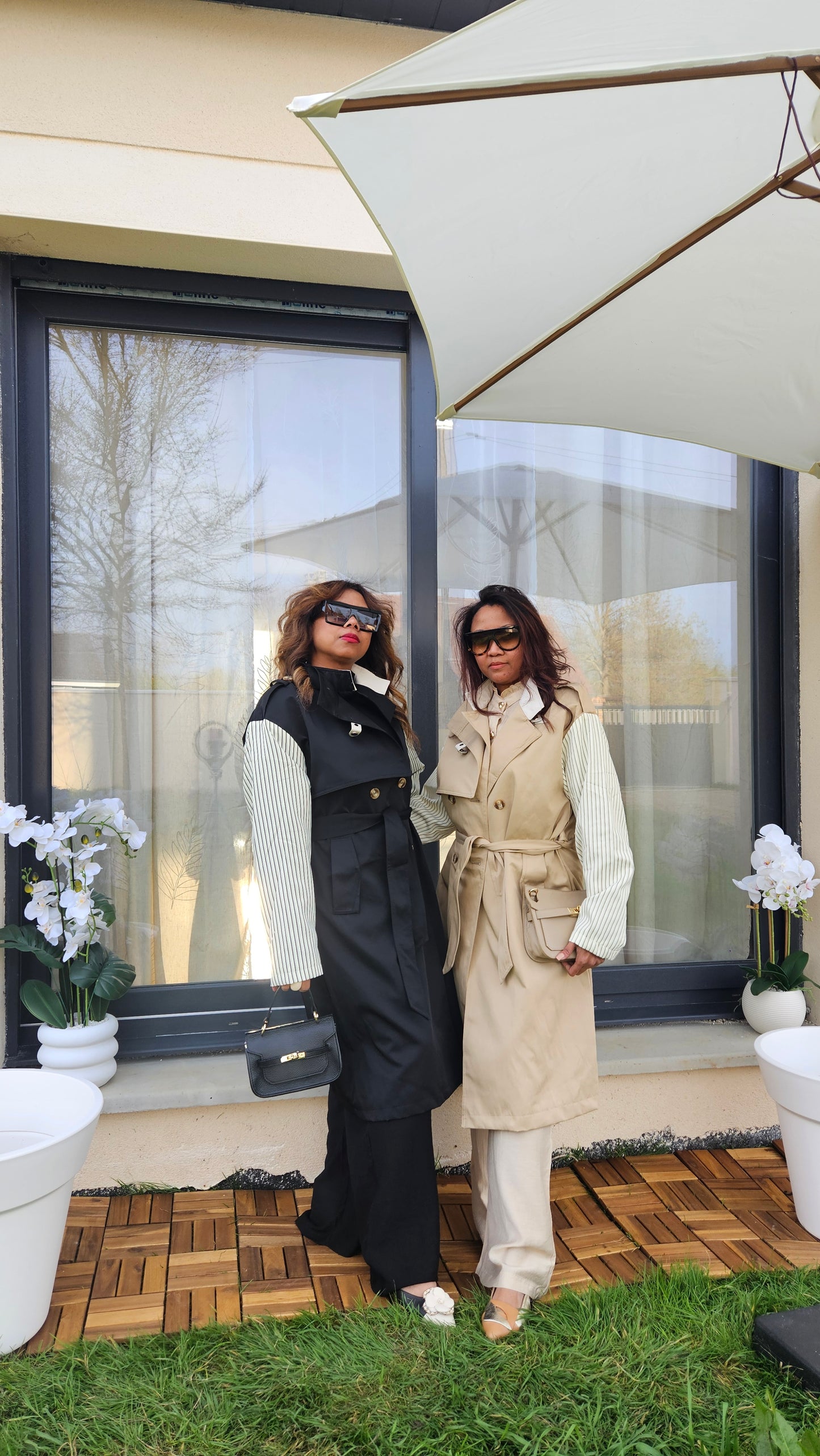 Trench beige ou noir Sandy