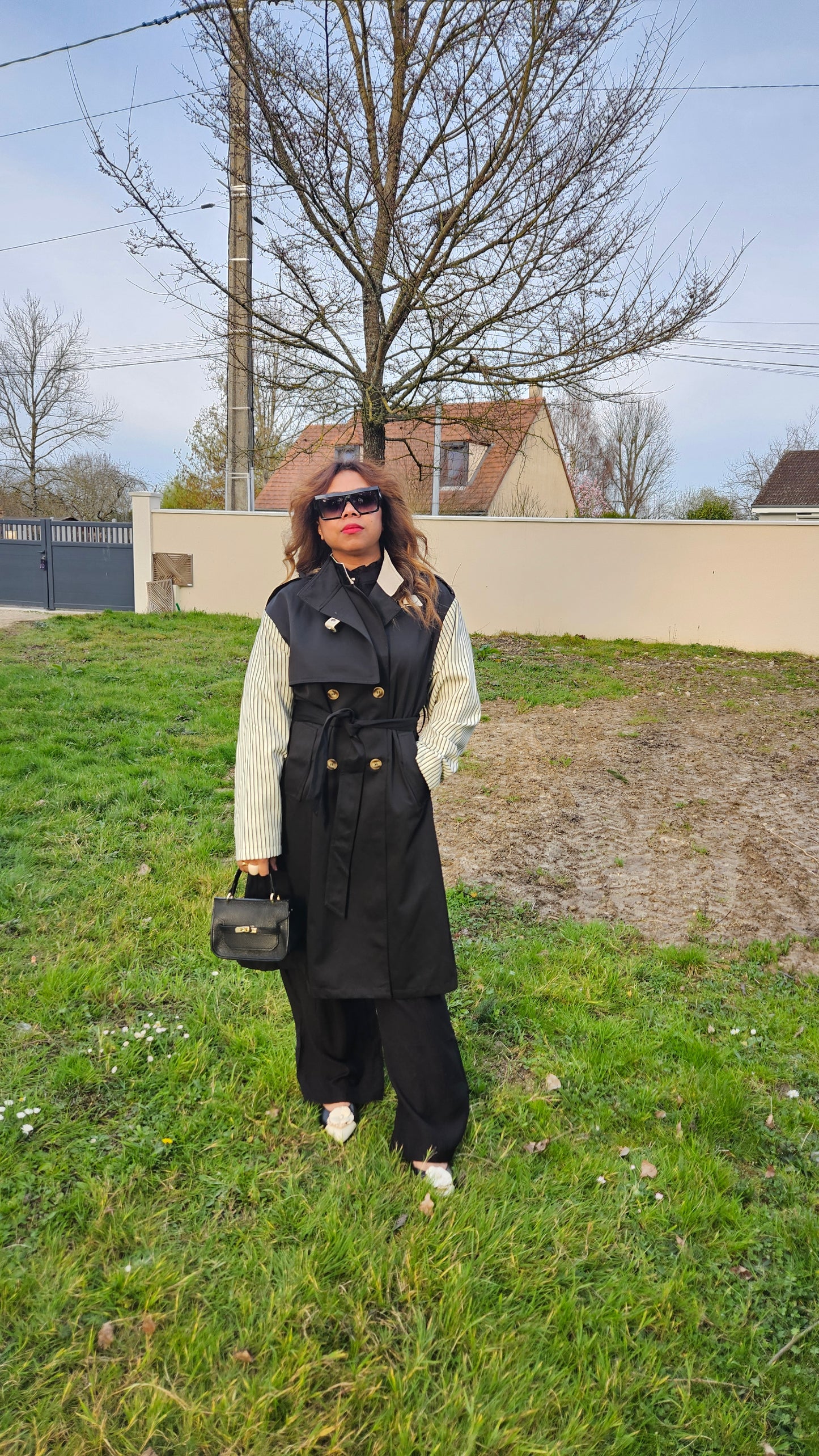 Trench beige ou noir Sandy