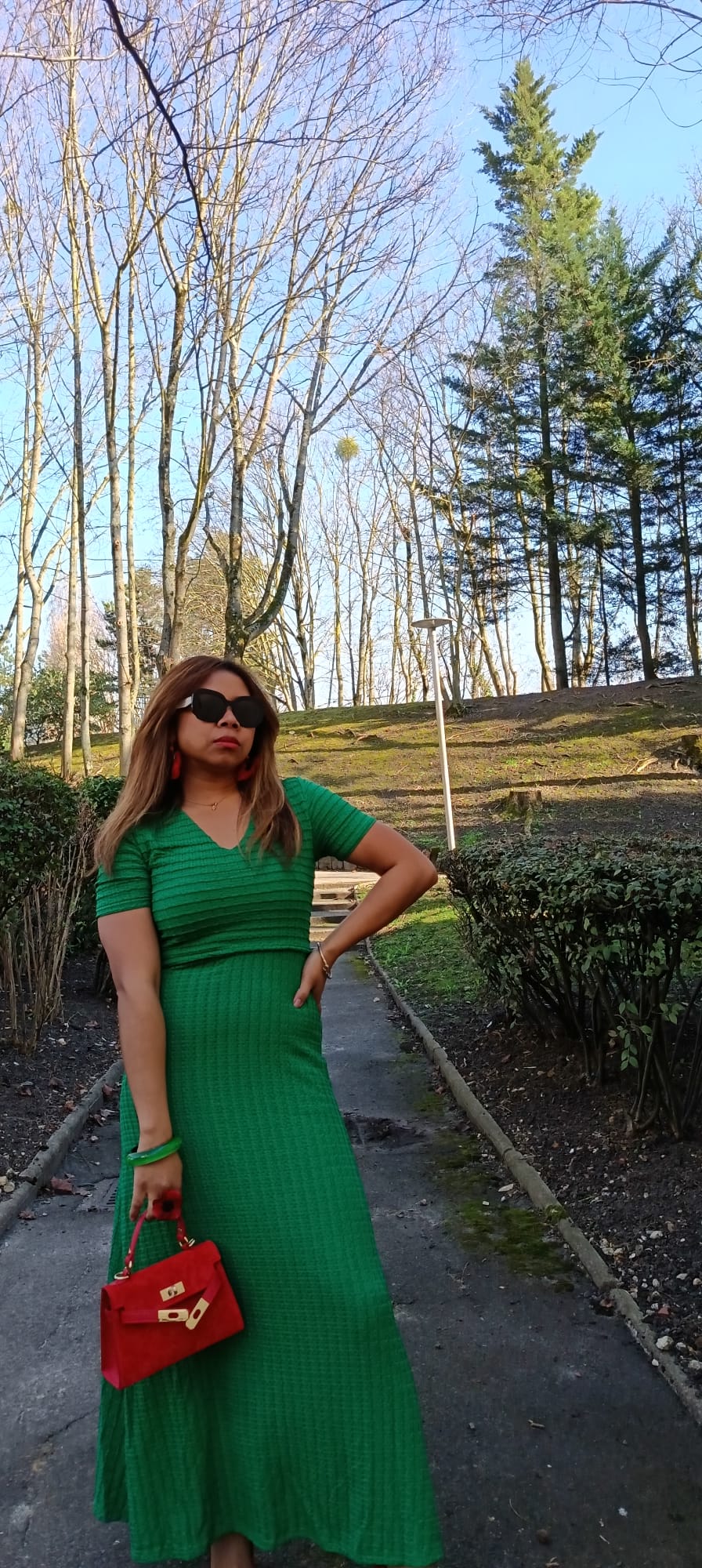 Robe verte Emilie