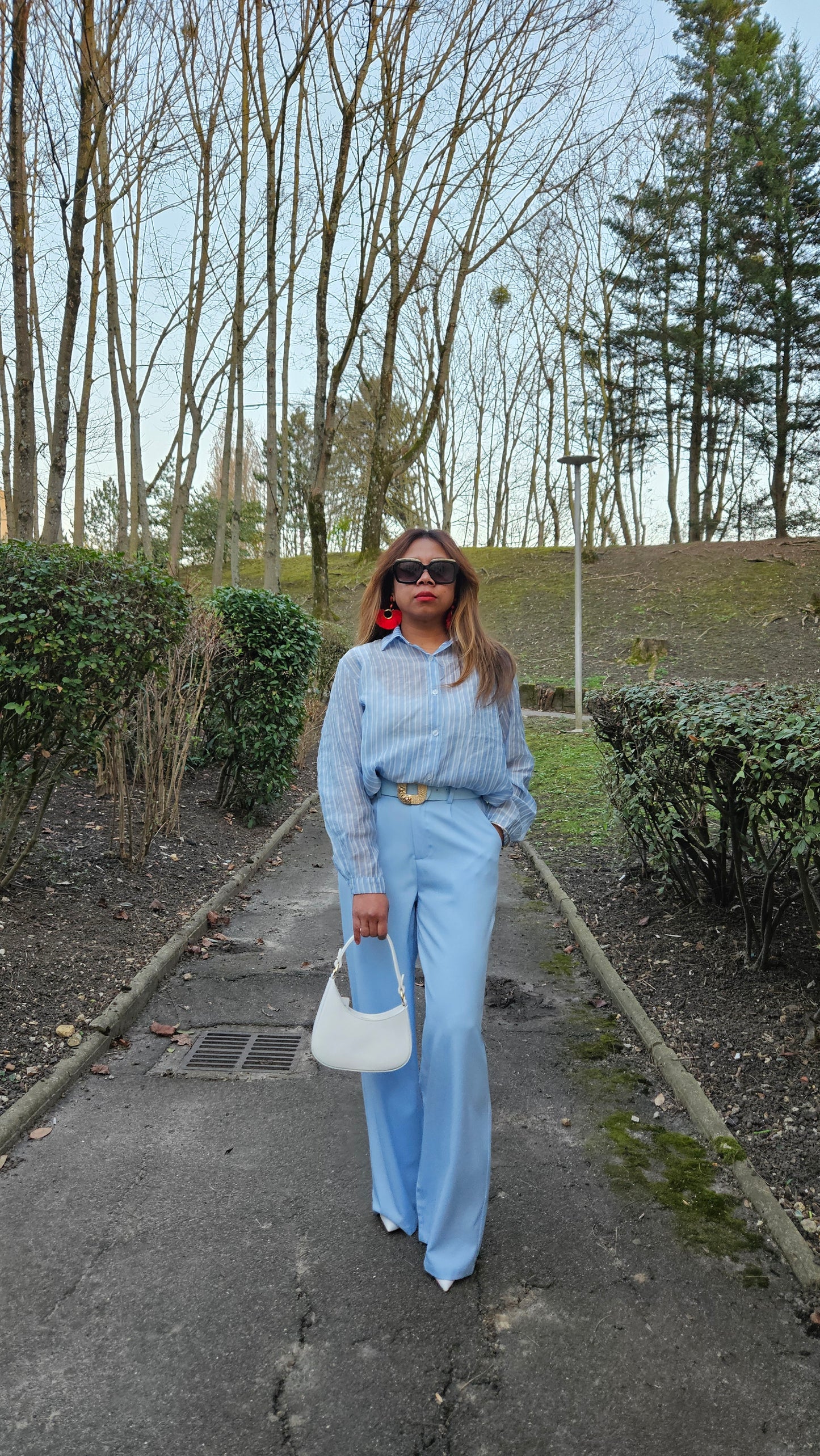 Pantalon bleu ciel Mary