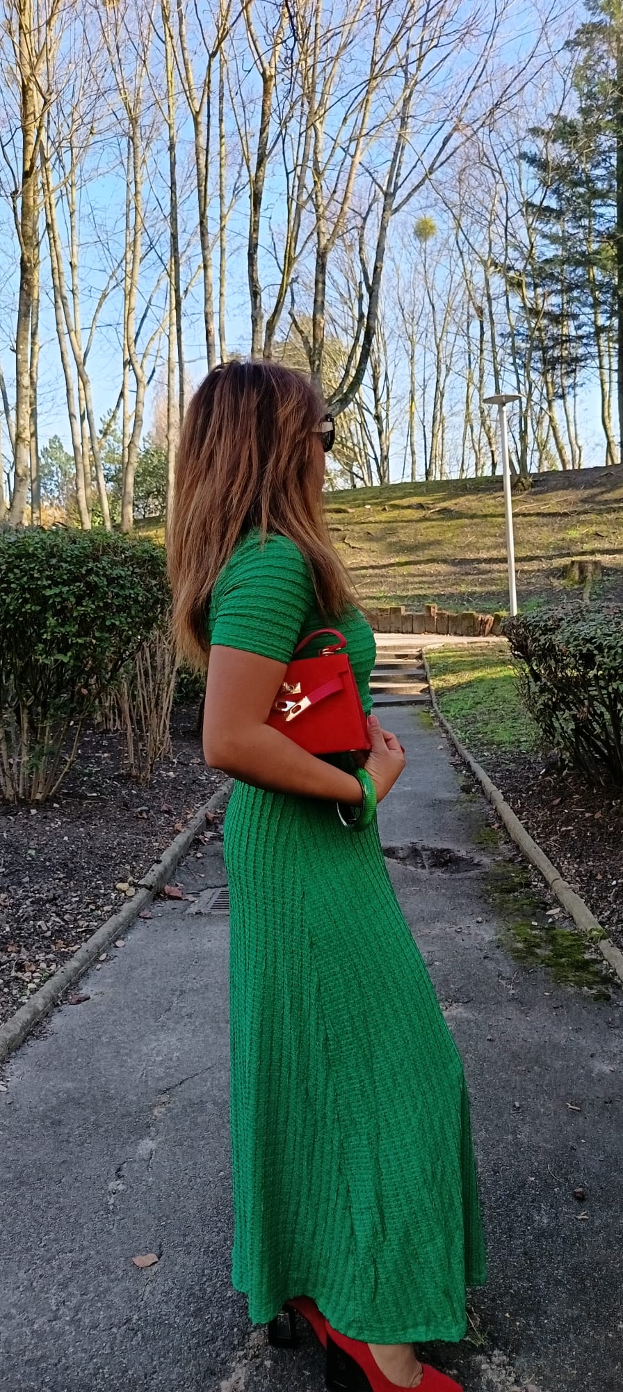 Robe verte Emilie