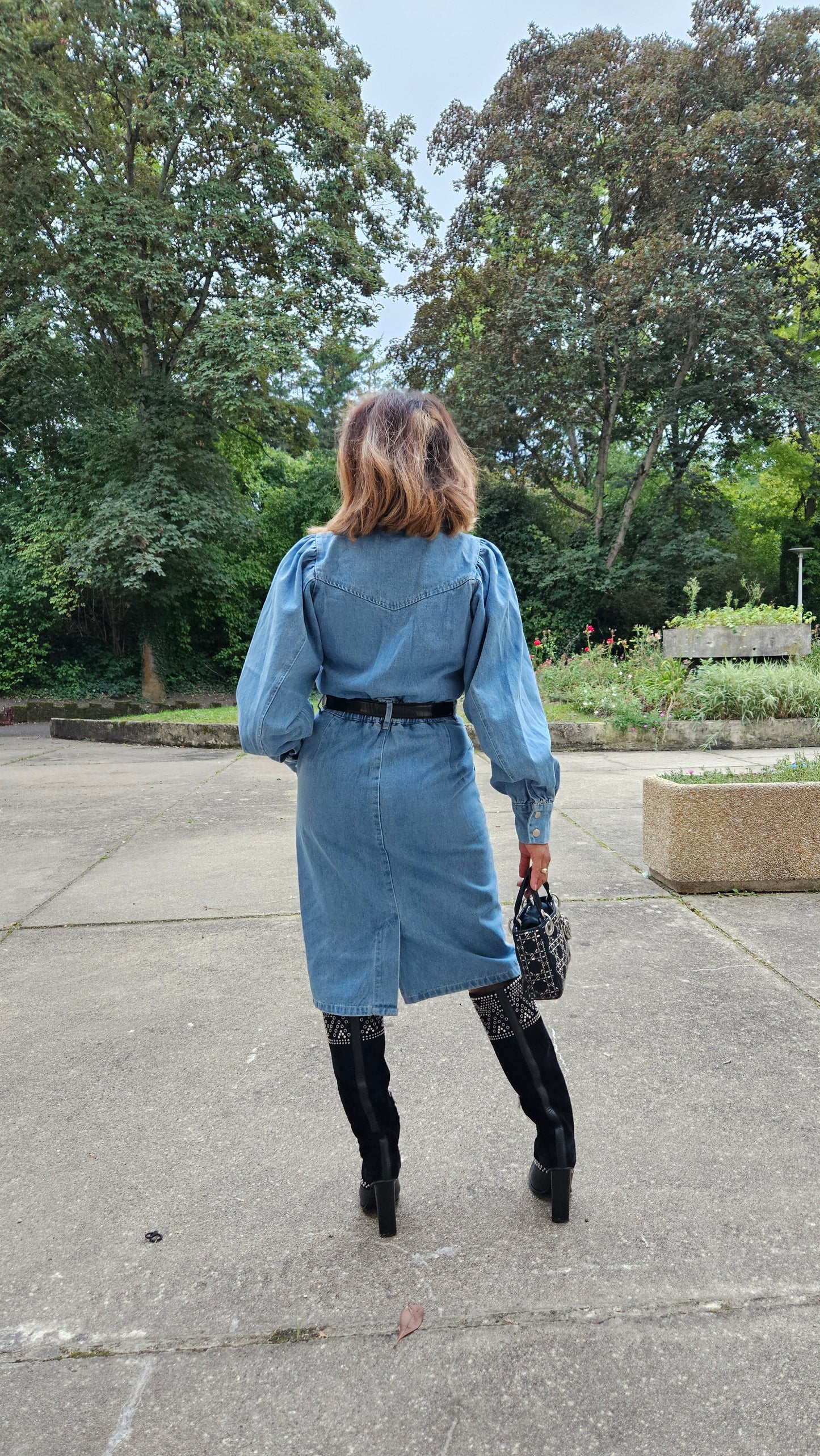 Robe en jean bleu ciel Stella