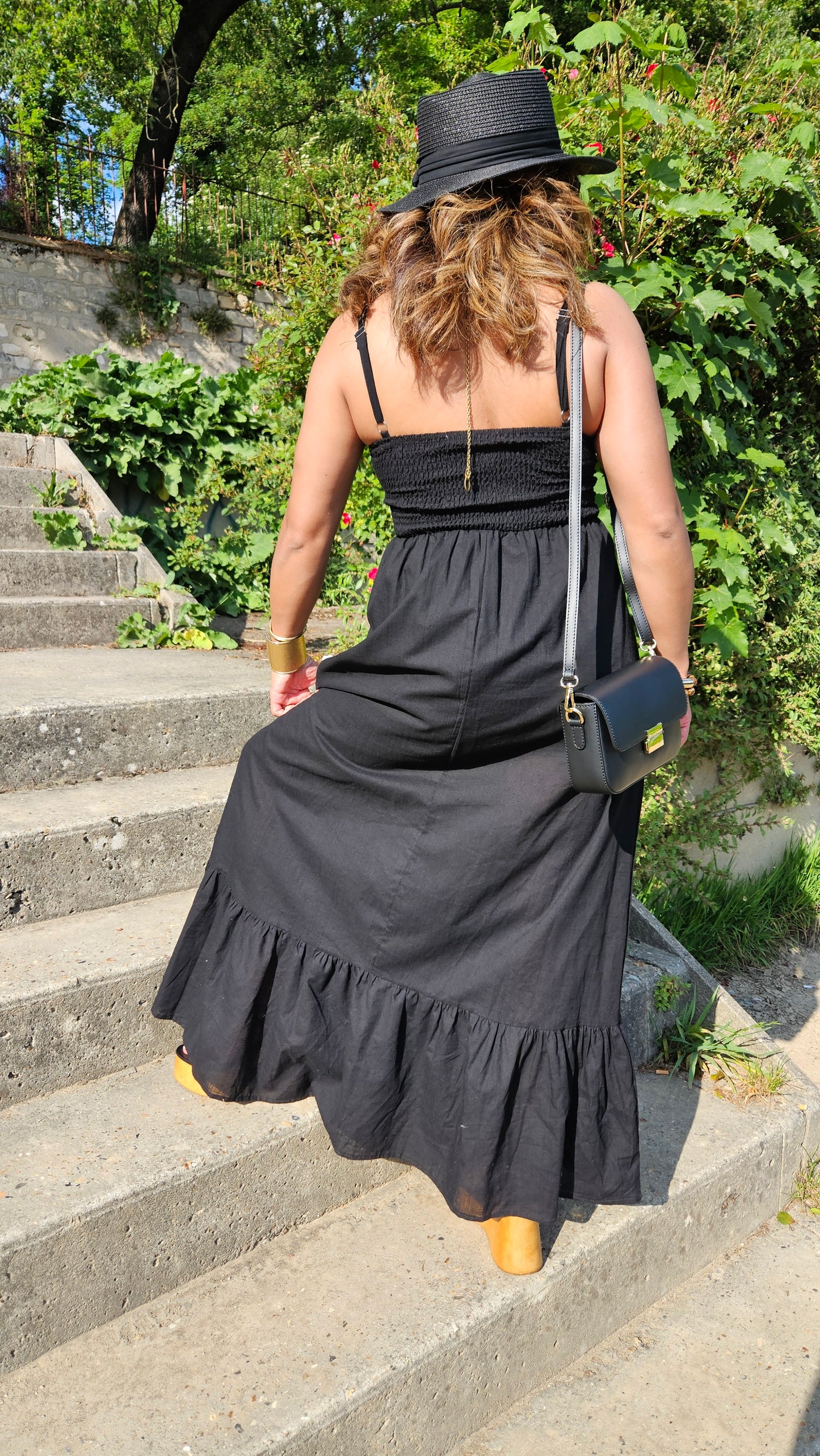 Robe longue brodé crème Alice