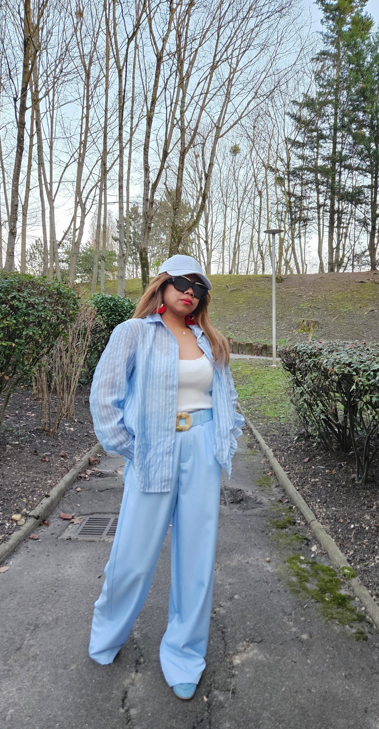 Pantalon bleu ciel Mary