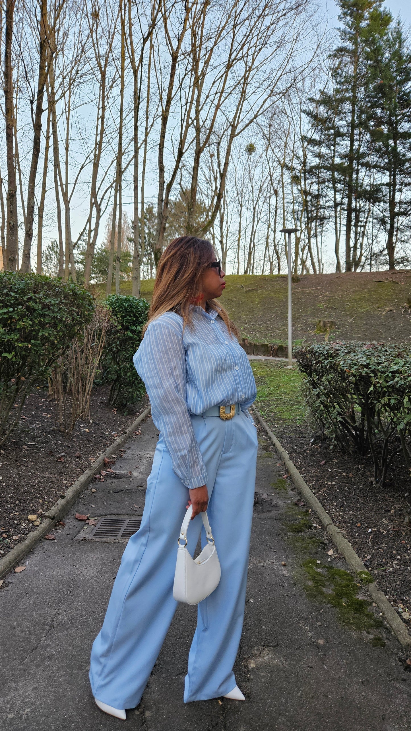 Pantalon bleu ciel Mary