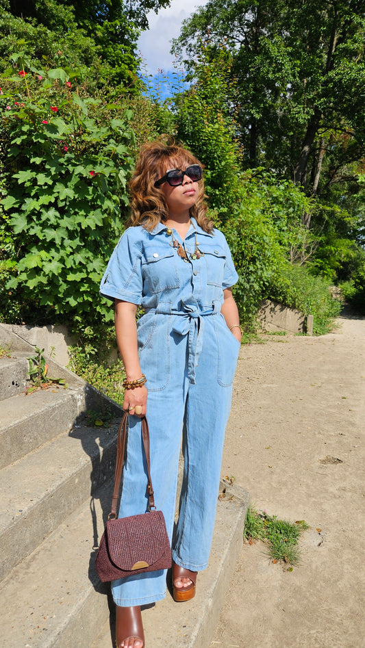 Combipantalon bleu ciel Mary