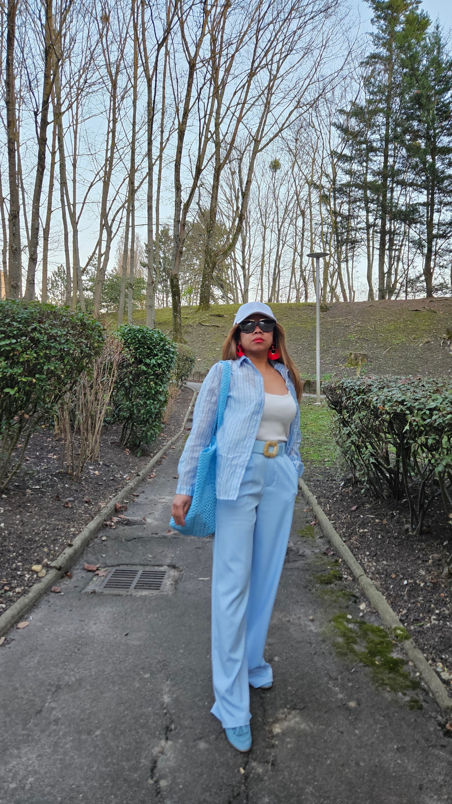 Pantalon bleu ciel Mary
