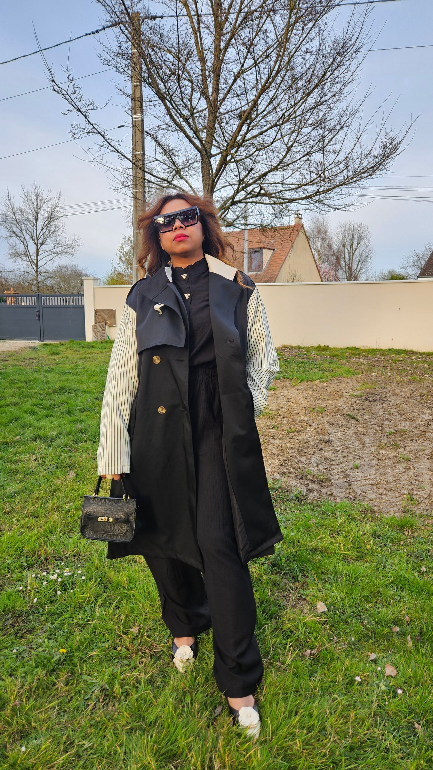 Trench beige ou noir Sandy