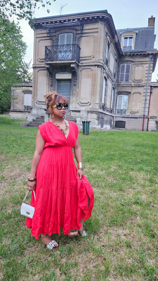Robe rouge Caroline