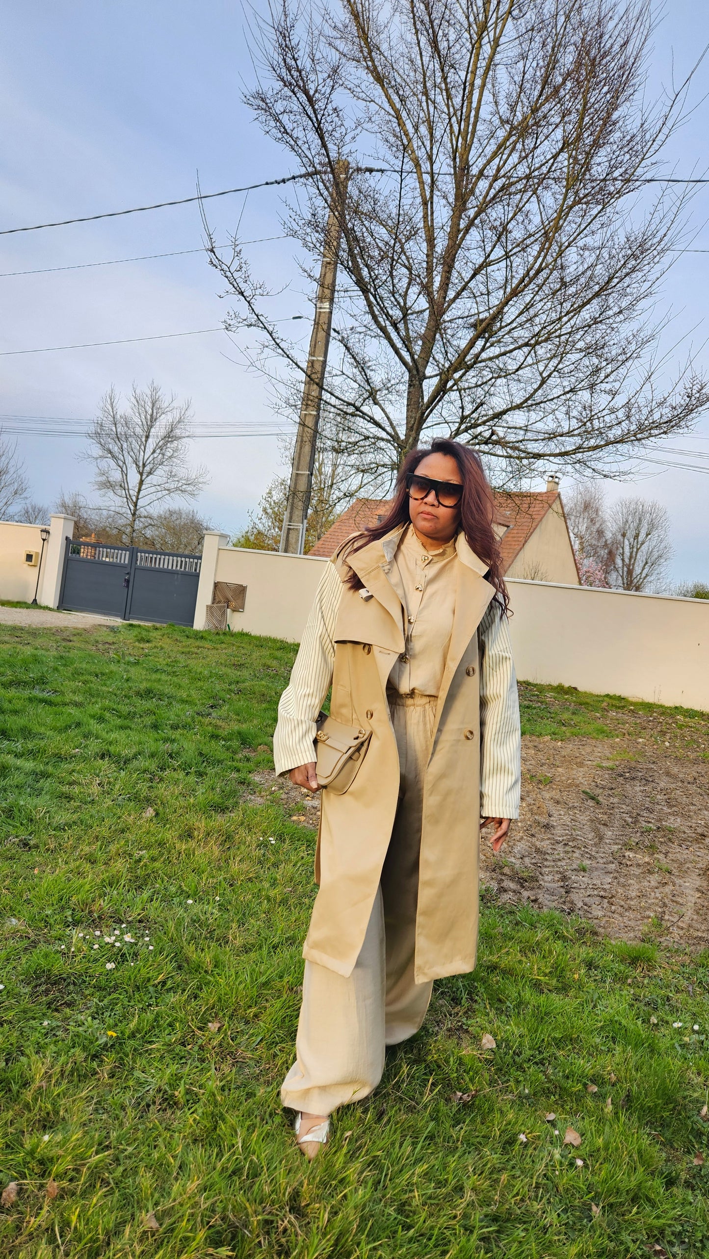 Trench beige ou noir Sandy