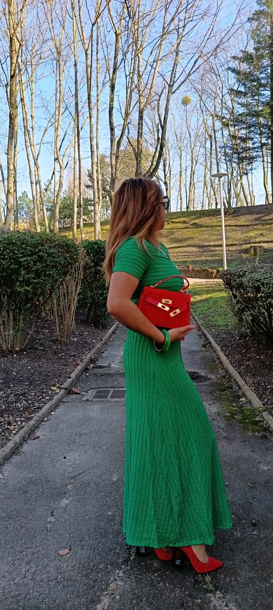 Robe verte Emilie